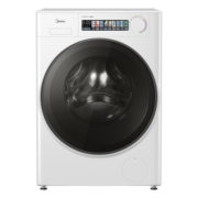 美的（Midea）滚筒洗衣机全自动 元气轻氧系列 小白鲸 MG100WJ3 天然草本除菌 超薄全嵌 1.1洗净比 鲸浪洗10公斤