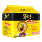 PLUS会员：统一 方便面 汤达人 酸酸辣辣豚骨味方便面 五连包 130g*5袋装*6件