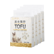 巴顿与珍妮 强除臭豆腐猫砂添加除臭彩珠混合 低粉尘快速结团可冲厕所 高品质 4合1混合猫砂2.8kg*4袋