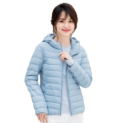 坦博尔 女士 连帽时尚轻薄 短款 羽绒服 外套 TD3338