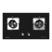 光芒（GOMON）燃气灶 液化气双灶具4.8KW家用猛火灶煤气灶 钢化玻璃铜盖嵌入式台式全进风可调节底盘N66BX液化气