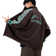 京东百亿补贴：李宁 男士 衫连帽美式卫衣 浩棕褐 XL/180
