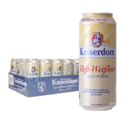 PLUS会员：Kaiserdom 凯撒 小麦啤酒 500ml*24听 整箱装*2件