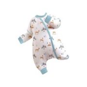 i-baby 10GG06227073 婴儿可拆卸长袖分腿式睡袋 空气层款 旷野鹿营 75-90cm