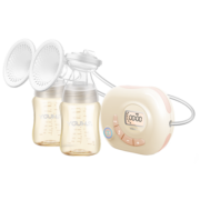 优合（youha）电动吸奶器自动双边吸奶器挤奶器硅胶乳头矫正集奶器母乳储存袋舒适双侧集乳器吸乳器 薄荷绿ppsu双边变频
