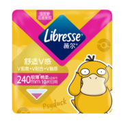 薇尔日用卫生巾极薄棉柔舒适V感240mm*10片 宝可梦-可达鸭IP联名款