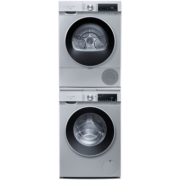 西门子（SIEMENS）iQ300 洗烘套装 10kg智能除渍洗衣机+10kg热泵烘干机家用防缠绕 XQG100-WG52A108AW+WQ53A2D80W