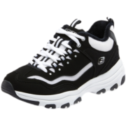 Skechers斯凯奇女鞋早春秋冬加绒老爹鞋保暖休闲运动鞋8730057 女款8730057-黑色/白色/BKW 38