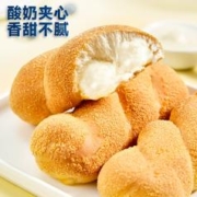 比比赞酸奶味大软麻花面包300g