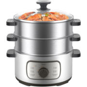 美的（Midea）多用途锅 电蒸锅 电火锅 家用多功能三层14.4L大容量 蒸煮一体电锅可定时ZG28W3-001W
