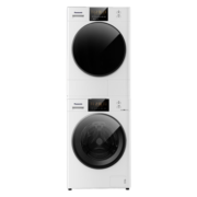 松下（Panasonic）洗烘套装 白月光2.0 顶配版 10kg滚筒洗衣机+变频热泵烘干机 1.1洗净比 除毛神器 3E1AK+EH1015