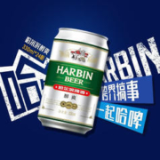 哈尔滨啤酒 Beer/哈尔滨哈啤醇爽330ml*24听新鲜听装啤酒