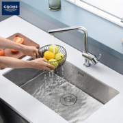 京东PLUS：GROHE 高仪 31919SD0 厨房不锈钢水槽 防冷凝涂层水槽