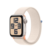 Apple Watch SE 2023款智能手表GPS款40毫米星光色铝金属表壳星光色回环式运动型表带 健康电话手表MR9W3CH/A