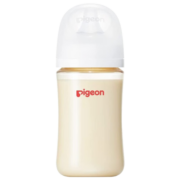 贝亲（Pigeon）进口PPSU奶瓶第3代 240ml 新生儿婴儿母乳质感宽口径  自带M号