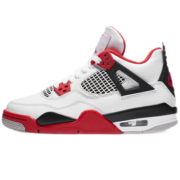 耐克（NIKE） Air Jordan 4 GS AJ 4 乔4 篮球鞋 火焰红408452-160 38