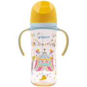 Pigeon 贝亲 自然实感第三代FUN系列 AA225 PPSU奶瓶 彩绘款 330ml 马戏团 LL码 6月+