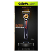 新低！GilletteLabs 吉列 Heated热感 男士SPA级手动剃须刀（1刀架+2刀头+无线充电底座）