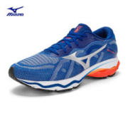 Mizuno 美津浓 跑鞋男女新品缓震回弹透气耐磨运动跑步鞋 53/蓝色/银色 40