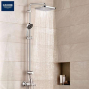 GROHE 高仪 进口淋浴花洒套装 德产250MM方形顶喷 非恒温淋雨龙头2669800C