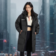 BOSIDENG 波司登 男女时尚小廓形中长款连帽羽绒服