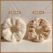 MichuGo 7个装~秋冬毛绒大肠发圈女扎头发绳丸子头美拉德头绳高马尾橡皮筋