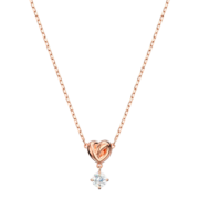 施华洛世奇（SWAROVSKI）【品牌官方直售】 施华洛世奇  LIFELONG HRT 挚爱璀璨 项链女 镀玫瑰金色 5516542