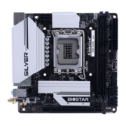 映泰 (BIOSTAR)B760T-SILVER主板ITX迷你电脑主板含WiFi6网卡 DDR5支持13400//13600K/13700K( B760/LGA1700)