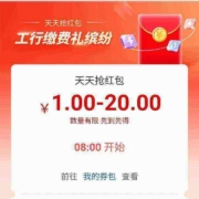 工商银行 天天抢红包 工行缴费礼缤纷