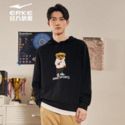 ERKE 鸿星尔克 卫衣男新款舒适情侣连帽套头衫