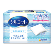 日本进口 舒蔻(silcot) 尤妮佳 化妆棉 卸妆棉 丝滑型 82片/盒 进口超市