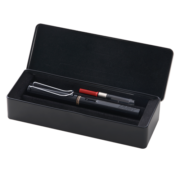 凌美(LAMY)钢笔 safari狩猎系列 含吸墨器+墨胆+笔套 金属小礼盒 亮黑色F尖 德国进口 送礼礼物