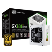 PLUS会员：CoolerMaster 酷冷至尊 GX650W电源 白色 电脑电源/金牌全模组