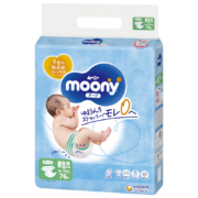 京东百亿补贴：moony 畅透全新升级 婴儿纸尿裤尿不湿 NB76片