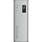PLUS会员、有券的上：CukTech 酷态科CukTech PB200P 15号电能柱 移动电源 银色 20000mAh Type-C 150W