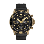 天梭(TISSOT)瑞士手表 海星系列橡胶表带石英男表 T120.417.37.051.01