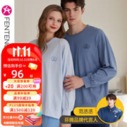 FENTENG 芬腾 春秋季长袖睡衣纯棉套头女/男青年家居服套装 S/M/L/XL/XXL/XXXL