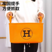 全品屋 爱马橙收纳箱 20L 大H卡通收纳神器 35*25*23
