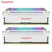 阿斯加特（Asgard）32GB（16GBx2）DDR4 4000频率 台式机内存 洛极系列-W3 2.0 柔光炫彩RGB灯条 CJR颗粒