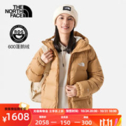 北面 羽绒服女户外防风外套 7QVV I0J
