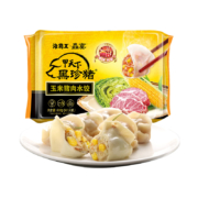 PLUS会员：海霸王 鱻宴 玉米猪肉水饺 600g 40只 原汁肉粒 早餐夜宵 方便菜
