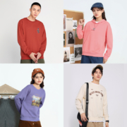 11点、天降福利：Jeanswest 真维斯 情侣款圆领卫衣 多款可选