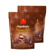 临期低价，瑞士百年经典巧克力品牌 FREY 72%纯可可脂黑巧克力小排块150g*2袋
