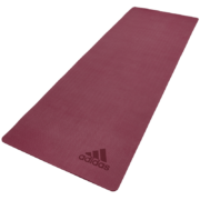 adidas 阿迪达斯 瑜伽垫初学者地垫男女士家用健身防滑稳固天然橡胶瑜珈垫环保无味 红宝石色 8mm