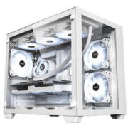 PADO 半岛铁盒 白泽360 白色海景房机箱（M-ATX/360水冷位/9风扇位/U3接口）