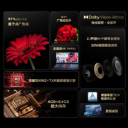 TCL电视 85T8G Max 85英寸 QLED量子点 4K 144Hz 2.1声道音响 超清巨幕全面屏 液晶智能平板电视 85英寸 官方标配