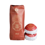 大益普洱茶 熟茶 2019年团圆沱茶 熟普茶叶 整条装 100g * 5沱