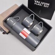 创意家居 保温杯 一杯三盖 灰色套装 500ml