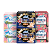 苏菲（SOFY）卫生巾日用230mm+超熟睡夜用290mm姨妈巾日夜组合套装 日夜组合65片