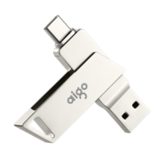 23日20点：aigo 爱国者 U350 USB3.0 U盘 银色 256GB USB/Type-C 双口